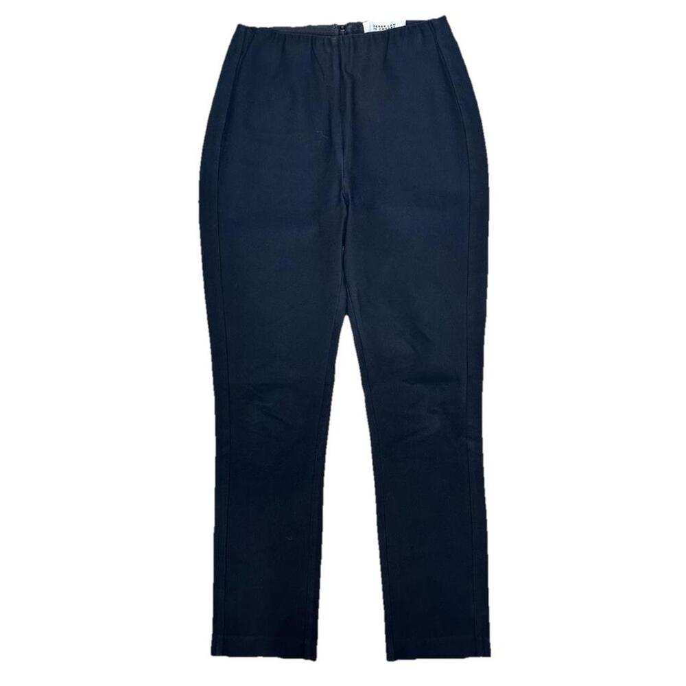 Derek Lam 10 Crosby Cropped Stretch Pants Size 4 Black Elastic Waist Career $295